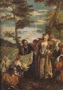 Paolo  Veronese The Finding of Moses (mk08) oil painting on canvas